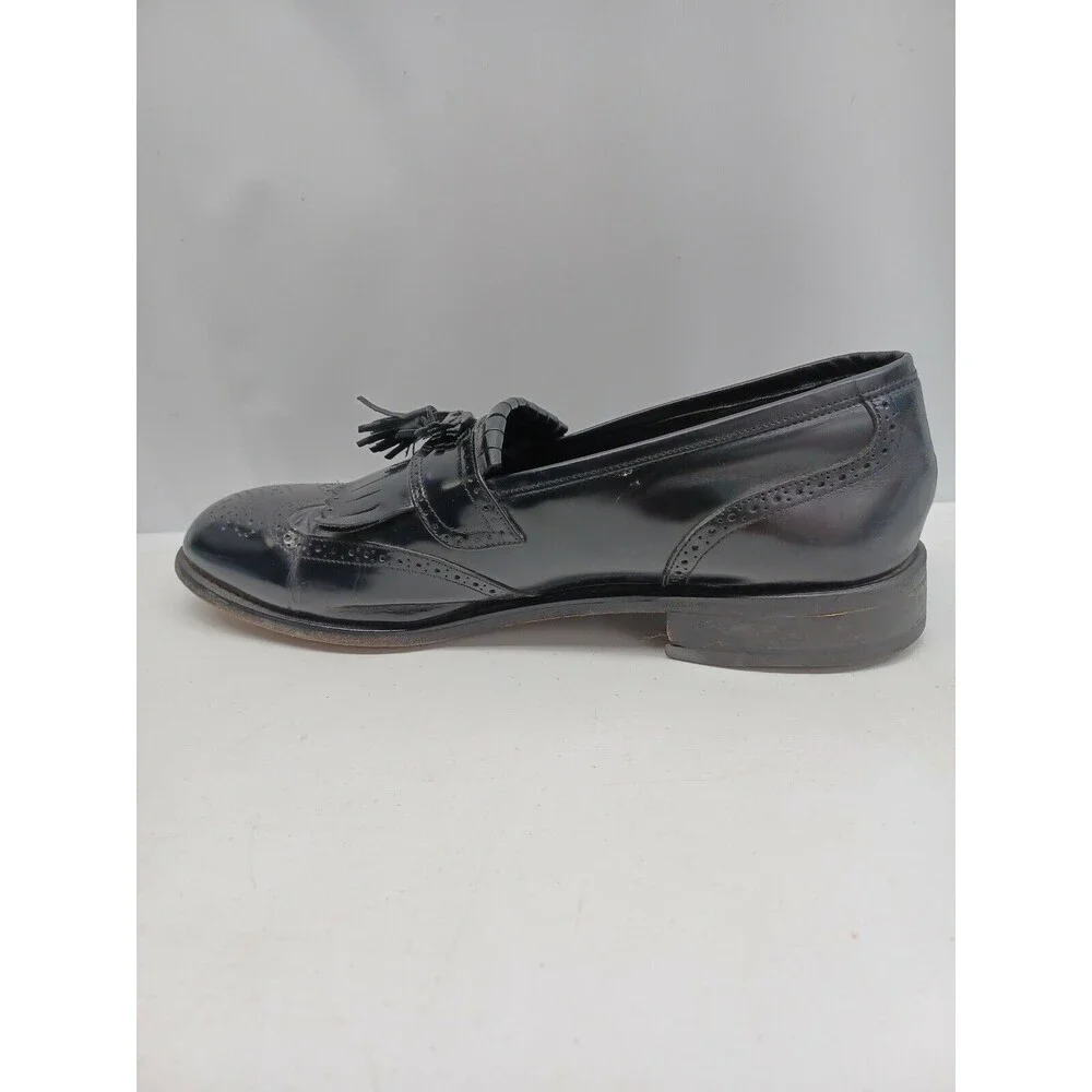Florsheim Imperial Mens Dress Shoes Wingtip Kiltie Tassel Loafers Black 12M